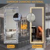 image:imageHasipu 6926 FullLength Mirror with Lights  Crystal Crush Diamond Wall Mounted Hanging Diamond Mirror Leaning for Living Room Bedroom47L x 18W