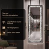 image:imageHasipu 6926 FullLength Mirror with Lights  Crystal Crush Diamond Wall Mounted Hanging Diamond Mirror Leaning for Living Room Bedroom47L x 18W