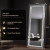 image:imageHasipu 6926 FullLength Mirror with Lights  Crystal Crush Diamond Wall Mounted Hanging Diamond Mirror Leaning for Living Room Bedroom69L x 26W