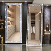 image:imageHasipu 6926 FullLength Mirror with Lights  Crystal Crush Diamond Wall Mounted Hanging Diamond Mirror Leaning for Living Room Bedroom69L x 26W